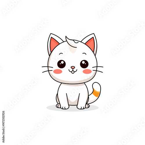 Cute Little White Cat