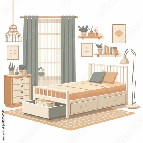bed, furniture, bedroom, interior, pillow, design, apartment, home, style, white, house, decor, comfortable, room, modern, wood, contemporary, decoration, bedding, wooden, blanket, mattress, bunk, tru