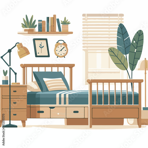 bed, furniture, bedroom, interior, pillow, design, apartment, home, style, white, house, decor, comfortable, room, modern, wood, contemporary, decoration, bedding, wooden, blanket, mattress, bunk, tru