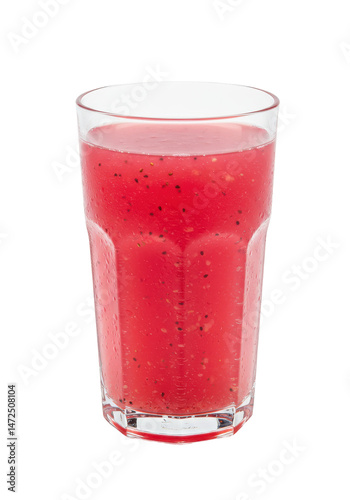 Wallpaper Mural Refreshing pink drink in glass, with small dark seeds. Cool, fruity and vibrant Torontodigital.ca