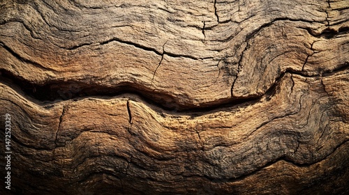 Detailed close up of natural wood grain and texture