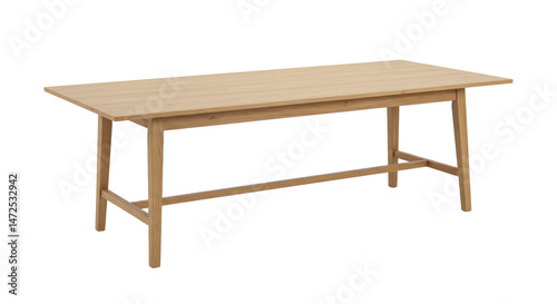 Billede på lærred Isolated Wooden Table