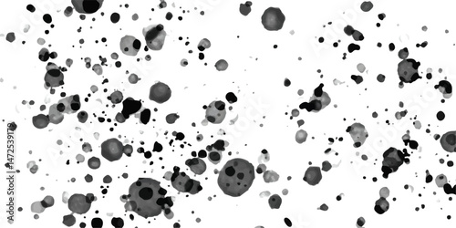 Grunge abstract white charcoal wall Stone concrete texture grungy backdrop background anthracite old. Black spat stains. Splatter collection. Vector illustration.