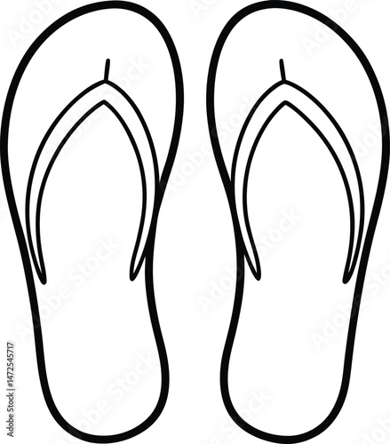flip flops isolated on white