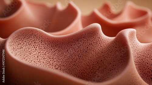 Textured Surface with Soft Curves and Subtle Color Variation