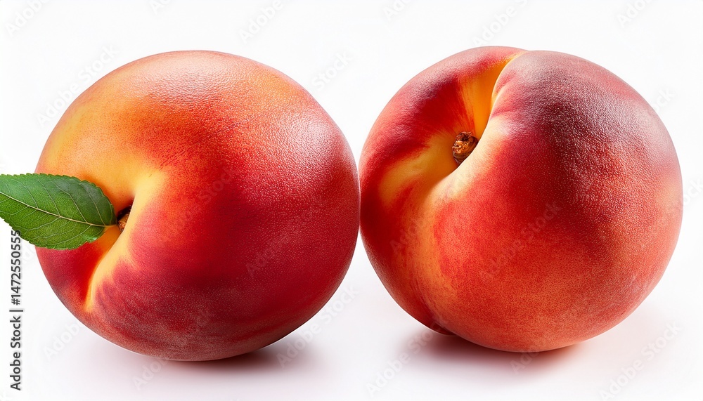 peach isolated on white background peach isolated on white background