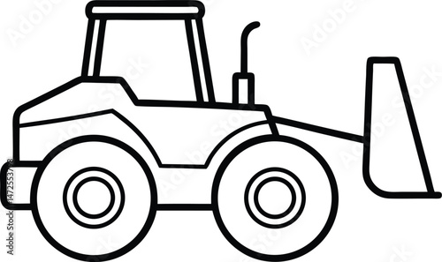 tractor isolated on white background