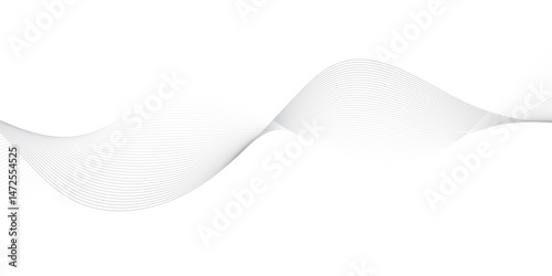 Abstract Vector Composition of Wave Lines on Transparent Background – Ideal for High-Tech Communication Designs, Big Data Reports, Research Presentations, and Business Technology Collateral

