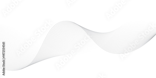 Abstract Vector Composition of Wave Lines on Transparent Background – Ideal for High-Tech Communication Designs, Big Data Reports, Research Presentations, and Business Technology Collateral

