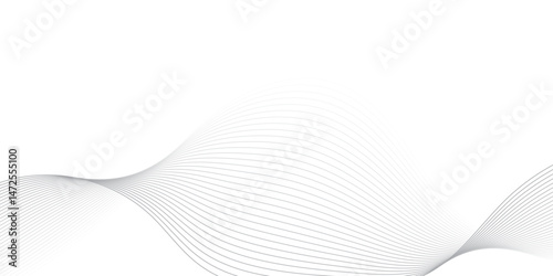 Abstract Vector Composition of Wave Lines on Transparent Background – Ideal for High-Tech Communication Designs, Big Data Reports, Research Presentations, and Business Technology Collateral

