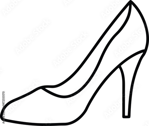 high heel shoes icon vector