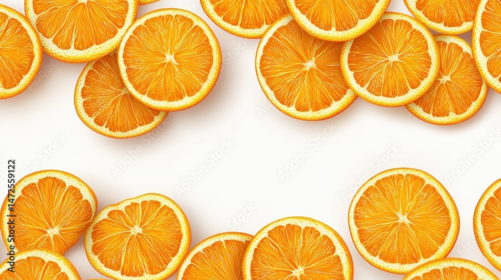 Fototapeta premium orange slices isolated on white
