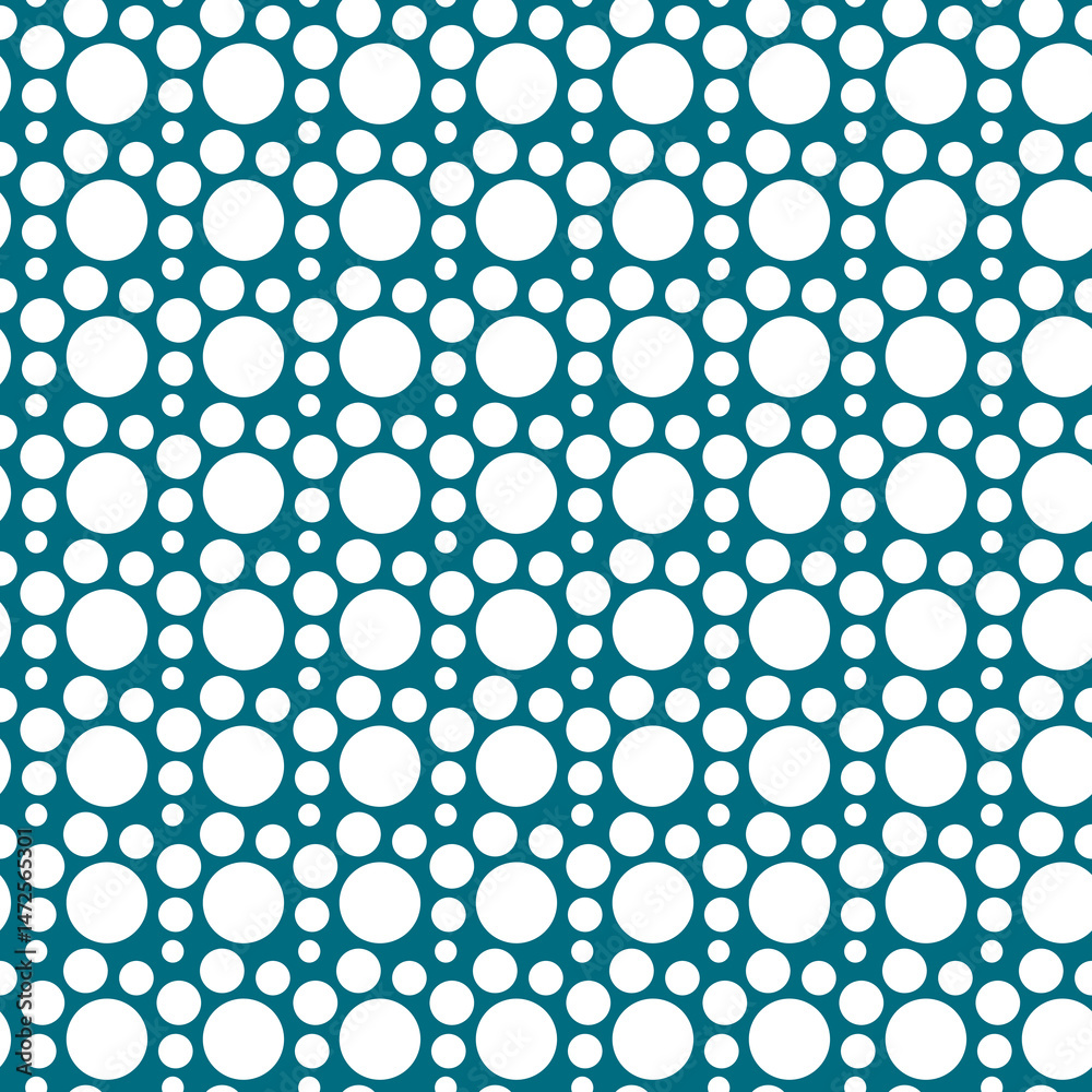 Elegant Teal and White Circle Pattern Seamless Design Texture for Fabric Print Elegant Teal and White Circle Pattern Seamless Design Texture for Fabric Print