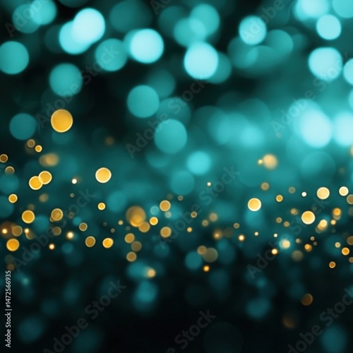 Defocused blue and gold lights