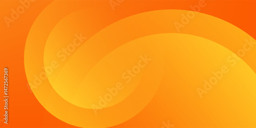 Abstract orange background with circles. Vector illustration
