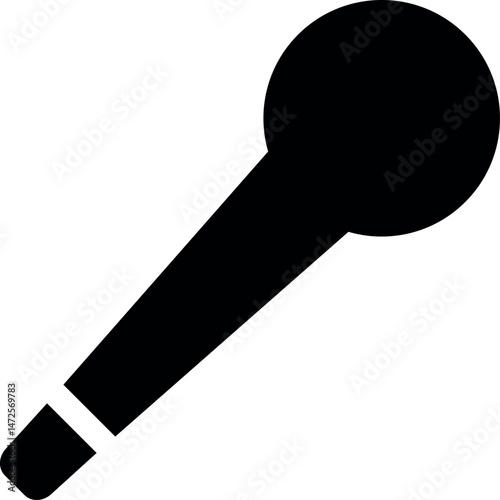 microphone vector icon, flat design best vector icon Art & Illustration