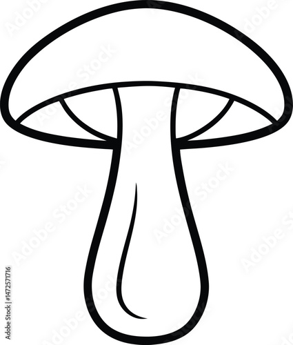 vector illustration of a mushroom