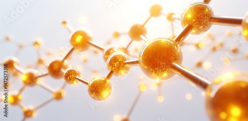 High-quality 3D visualization of the coenzyme Q10 molecule, showcasing its detailed structure and molecular design for educational and scientific purposes.