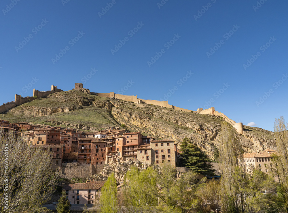 Fototapeta premium View of the medieval town of Albarracin, Teruel, Spain