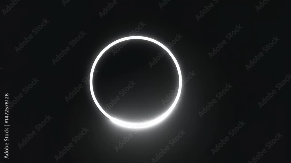 Total eclipse of the sun on a black background