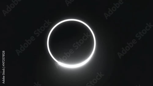 Total eclipse of the sun on a black background