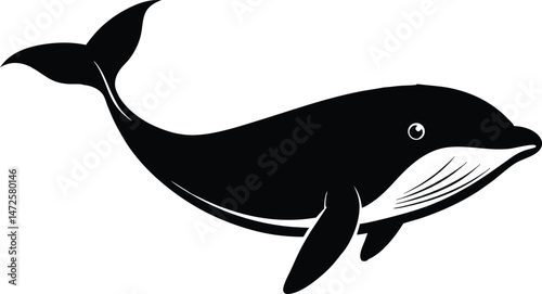 whale silhouette vector art