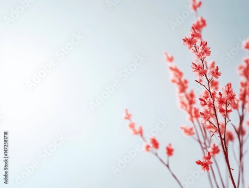 Red flowering branches