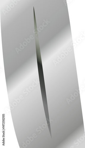 Metallic Silhouette Elements – Versatile Abstract Icons and Shapes with a Polished Chrome Finish
