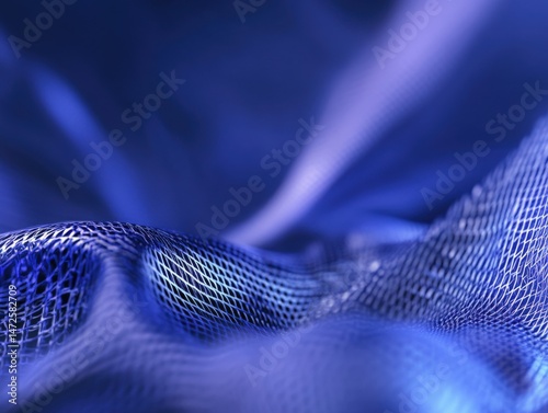 Abstract blue woven texture background