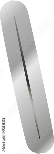 Metallic Silhouette Elements – Versatile Abstract Icons and Shapes with a Polished Chrome Finish