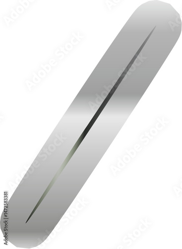 Metallic Silhouette Elements – Versatile Abstract Icons and Shapes with a Polished Chrome Finish
