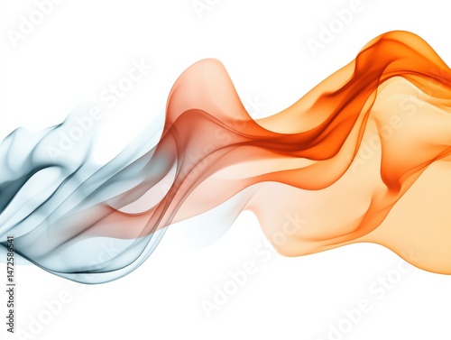 Abstract smoky wave background