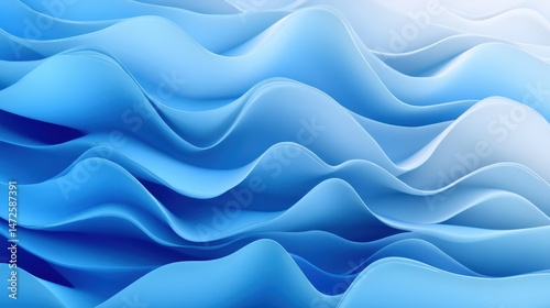 Abstract blue waves background texture