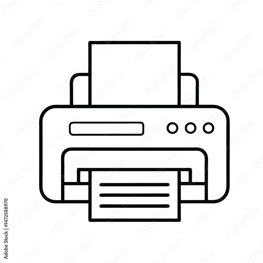 Flat Lay of Printer and Paper Flat Lay of Printer and Paper