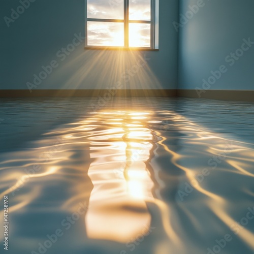 sunlight streaming into room