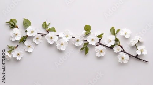 White flowers on a branch