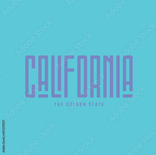 radiant homage to California expressed through elegant script and artistic illustration