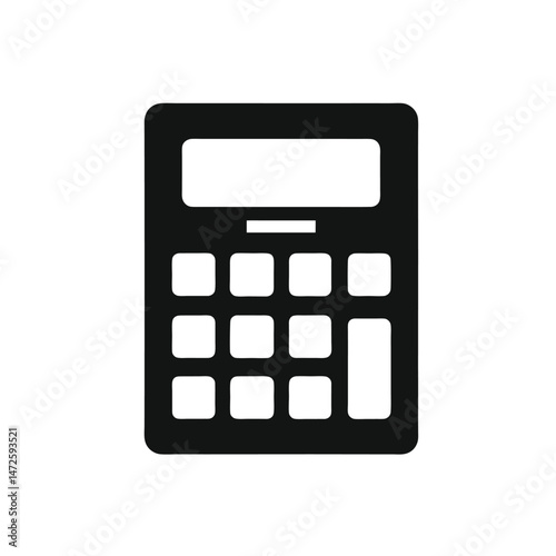 calculator isolated on white