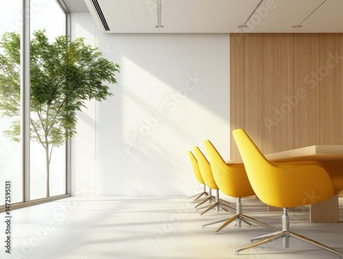 Bright conference room