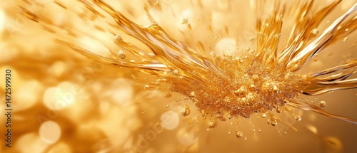 gold explosion glitter