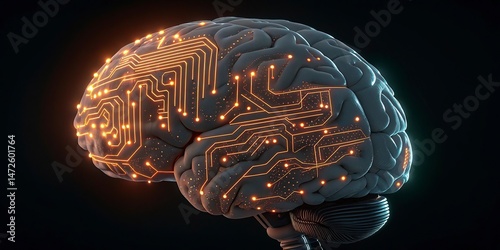 3d rendered illustration of human brain