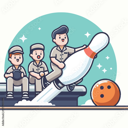 bowling, competition, ball, game, leisure, sport, bowl, fun, alley, hobby, play, strike, lane, activity, recreation, design, indoor, sphere, pin, sports, success, equipment, entertainment, score, vect