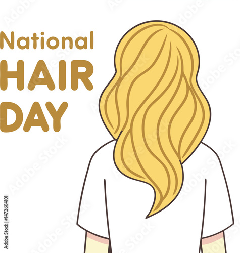 Celebrating national hair day with blonde hair is always an excellent idea for everyone