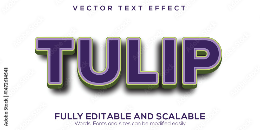 Obraz premium Bold Red 3D Vector Text Effect Design Featuring the Word 