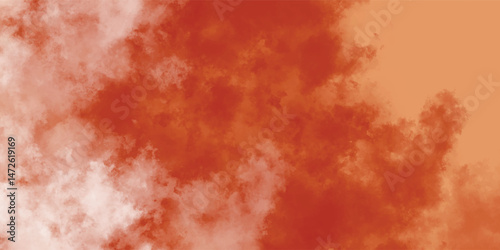 Vintage Artistic Wash with Red Smudges and Orange Dust in Motion

