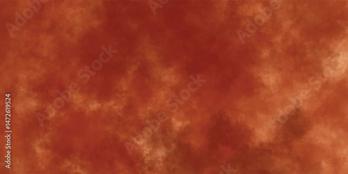 Windy Abstract Pattern of Crimson Clouds Over an Orange-Brown Base

