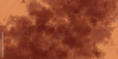 Rich Brown and Ochre Mist Spreading Over a Rough Vintage Surface

