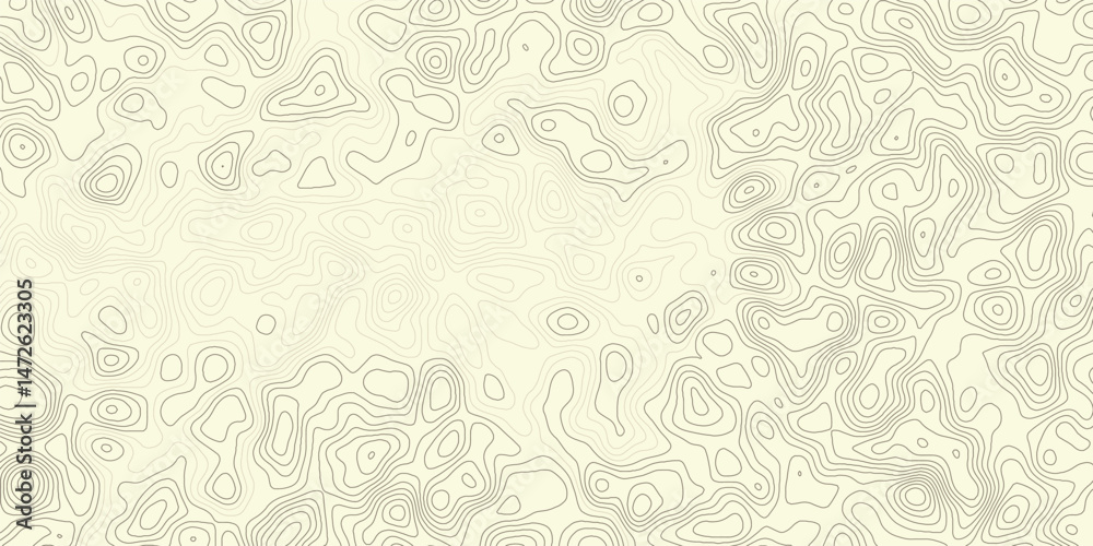 Fototapeta premium Abstract topographic contours map background, Vector geographic contour map Topographic patterns Vintage outdoors style. World map Template. 