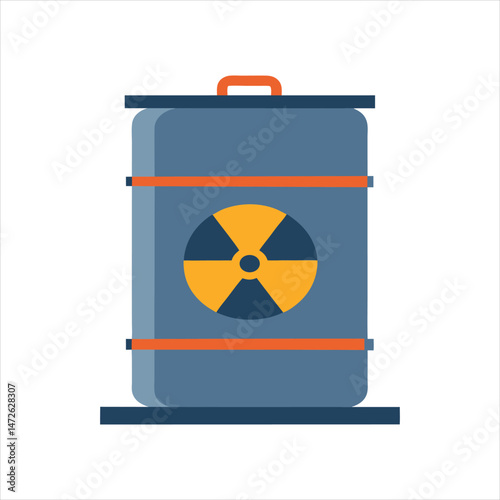 Hazardous Material Barrel Radiation Symbol