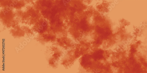 Artistic Representation of Fiery Sky Over an Arid Desert Landscape

